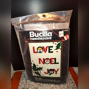 Bucilla Needlepoint Wall Panel - (Love Noel Joy Kit #60610). Sealed & New.